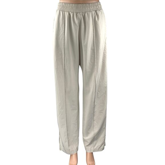 Abercrombie & Fitch Beige Pull On High Waisted Wide Leg Trousers Pants Size S - Picture 1 of 5